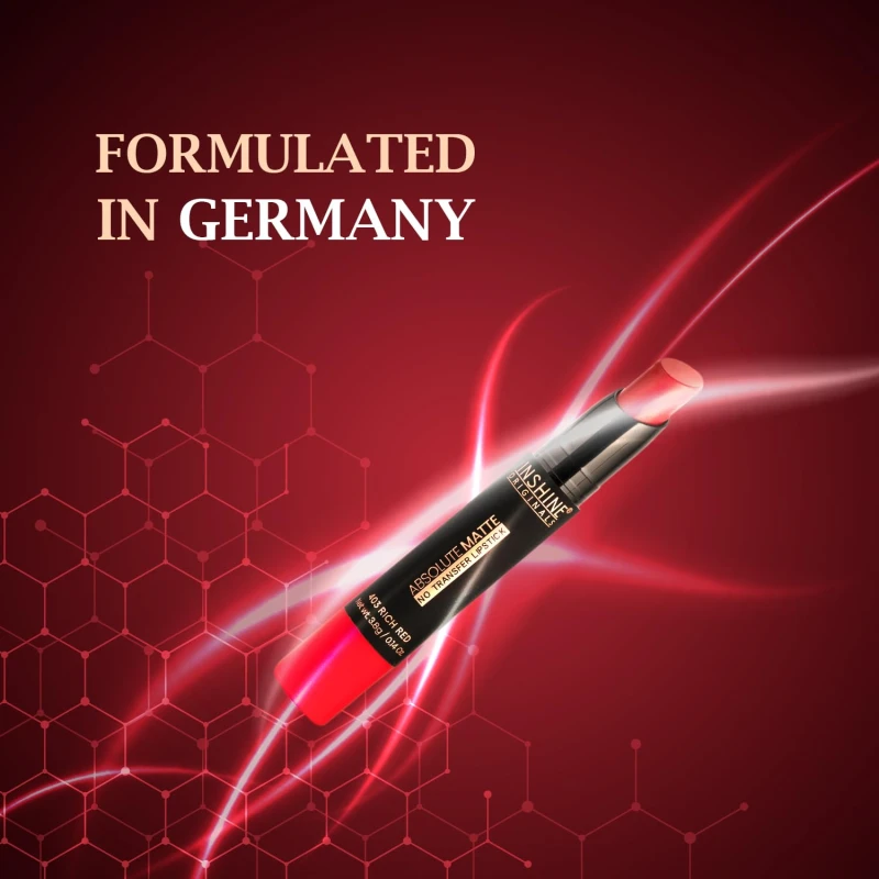 INSHINE Absolute Matte Lipstick - Long-Lasting, Intense Color with a Velvety Matte Finish, Transfer-Resistant Formula for Sophisticated Lips, 3.5g thumbnail 4