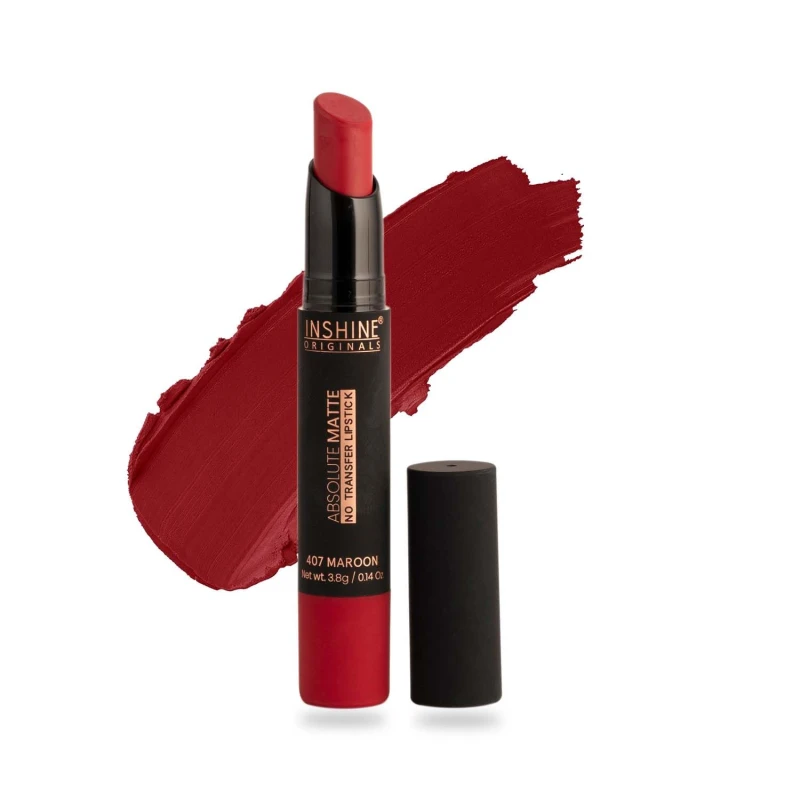 INSHINE Absolute Matte Lipstick - Long-Lasting, Intense Color with a Velvety Matte Finish, Transfer-Resistant Formula for Sophisticated Lips, 3.5g thumbnail 5
