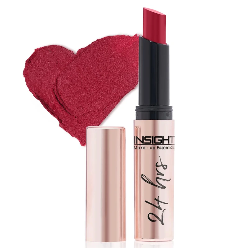 INSIGHT 24 Hrs Non-Transfer Matte Lipstick | Lightweight, Highly Pigmented, Long Wear | Kiss Proof &amp; Smudge Proof | With Vitamin E &amp; Jojoba Oil | Vegan, Toxin Free | Shade 03 - Oh Shit! (3g) thumbnail 7