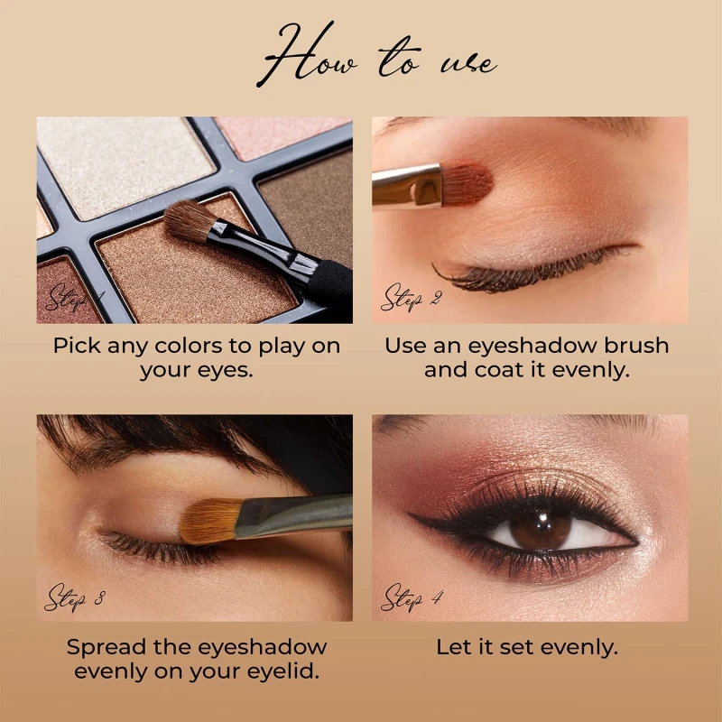 INSIGHT All Eyes On You Eyeshadow Palette (17 g) | Mix of 15 Matte, Shimmer &amp; Metallic Shades | Smooth Texture | Intense Pigment | One Stroke Payoff | Transfer Proof | Long Lasting | Easy Blending | Beginner Friendly Eye Makeup Kit thumbnail 4