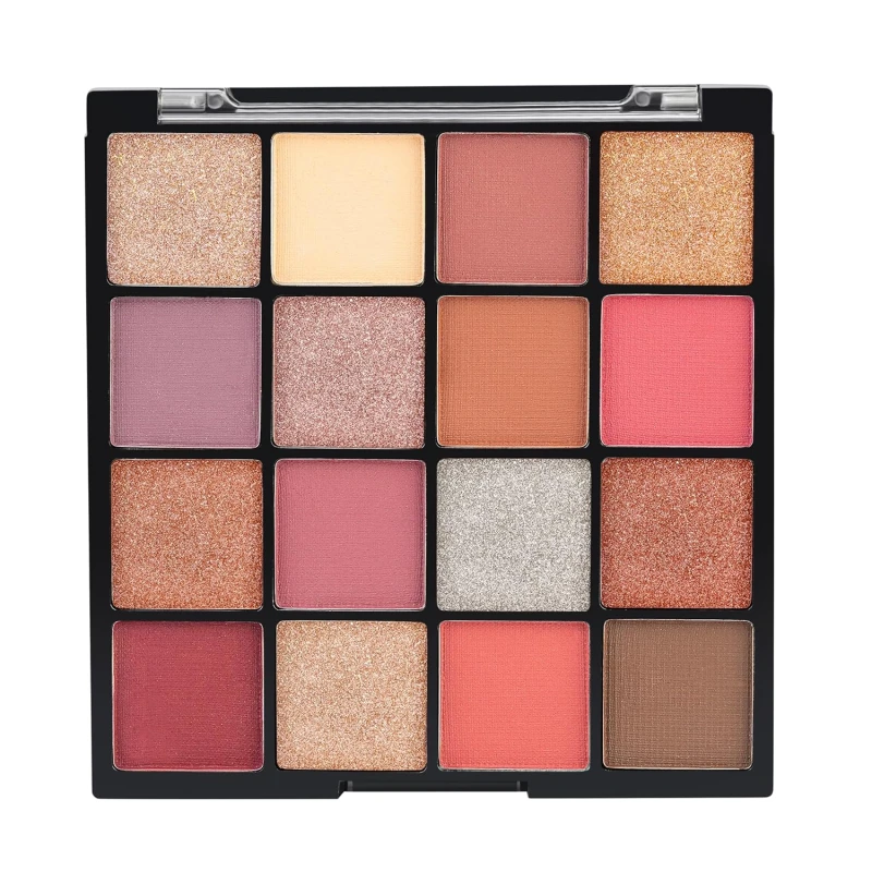 Insight Cosmetics Gorgeous 16 Color Eyeshadow Palette|Matte|Shimmer|Beginner Friendly &amp; Long Lasting Eye Shadow Palette|Long Wearing And Easily Blendable Eye Makeup Palette, 37gm(MK09-Pink Island) thumbnail 6