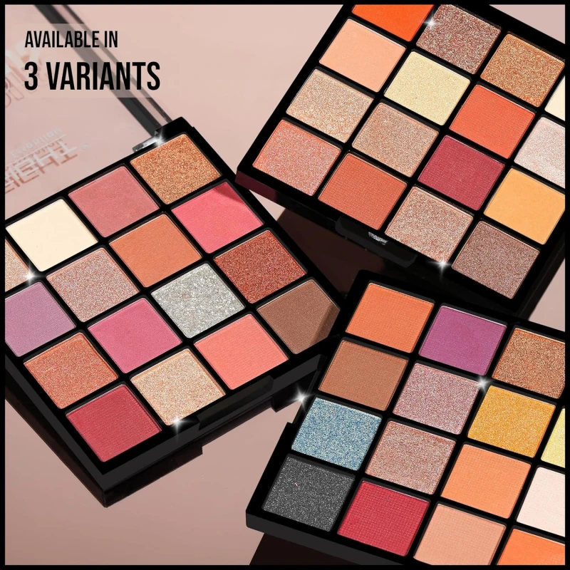 INSIGHT Cosmetics Gorgeous 16 Color Eyeshadow Palette|Matte|Shimmer|Beginner Friendly &amp; Long Lasting |Long Wearing And Easily Blendable Eye Makeup Palette, 37gm(MK09-Retro Vibes),Multicolor thumbnail 4