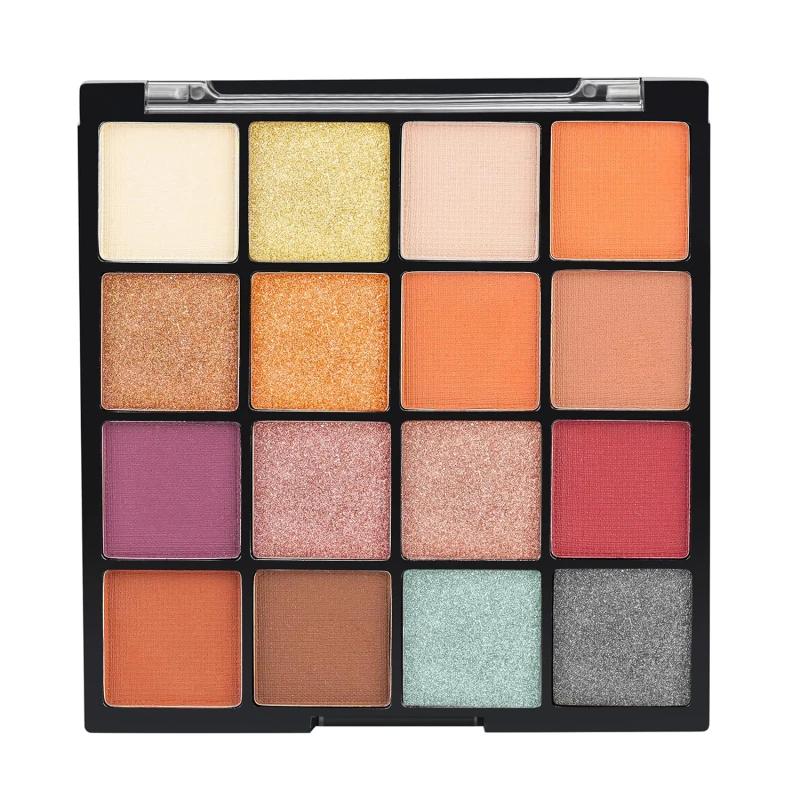 INSIGHT Cosmetics Gorgeous 16 Color Eyeshadow Palette|Matte|Shimmer|Beginner Friendly &amp; Long Lasting |Long Wearing And Easily Blendable Eye Makeup Palette, 37gm(MK09-Retro Vibes),Multicolor thumbnail 6