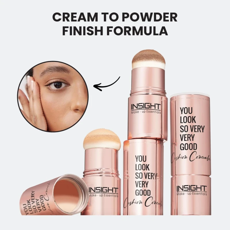 INSIGHT Cushion Concealer for Natural Flawless Finish | Vitamin E Infused | Featherlight, Buildable Coverage | Multipurpose &amp; Travel-Friendly | Shade: Latte, 3g thumbnail 6