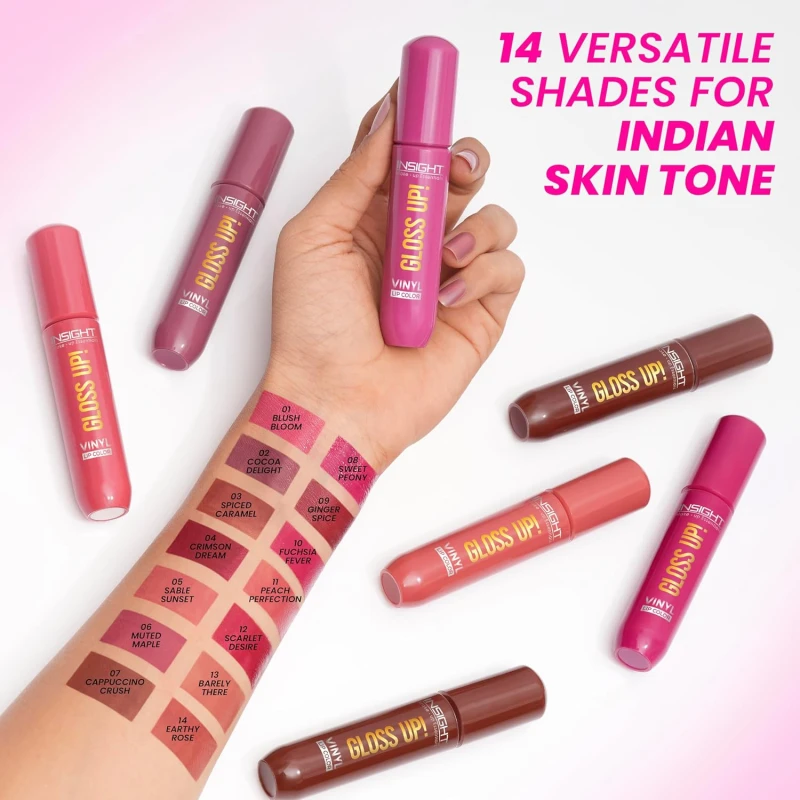 INSIGHT Gloss Up Lip Color - Barely There | High-Gloss Finish | Non-Transfer | Smudge Proof | Rich Pigmentation | Lightweight, Long-Lasting Formula | All-Day Comfortable Wear (4g) thumbnail 5