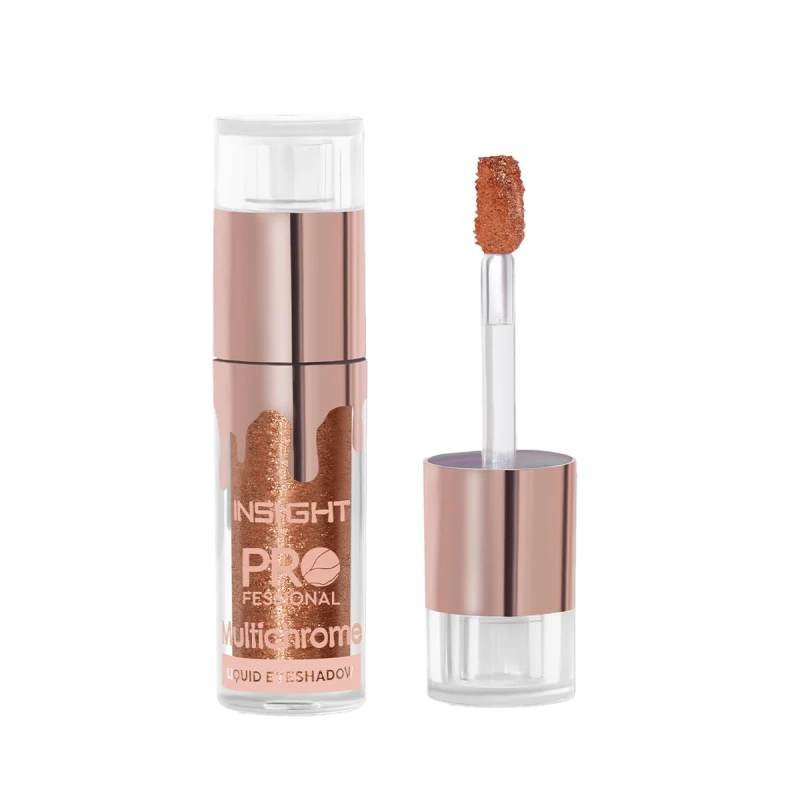 INSIGHT Multichrome Liquid Eyeshadow - Arabian Bronze | Metallic Effect | Enriched with Green Tea &amp; Cucumber Extracts | Striking Effect| Liquid Formula | Dynamic Color Effects - 5g - Thumbnail 4