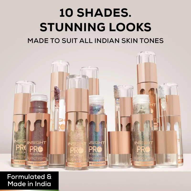 INSIGHT Multichrome Liquid Eyeshadow - Summer Love | Metallic Effect | Enriched with Green Tea &amp; Cucumber Extracts | Striking Effect| Liquid Formula | Dynamic Color Effects - 5g thumbnail 3