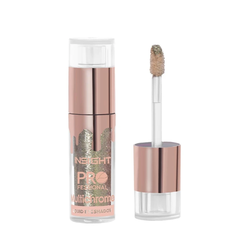 INSIGHT Professional Multichrome Liquid Eyeshadow - Antique Gold | Metallic Effect | Enriched with Green Tea &amp; Cucumber Extracts | Striking Effect| Liquid Formula | Dynamic Color Effects - 5g thumbnail 4