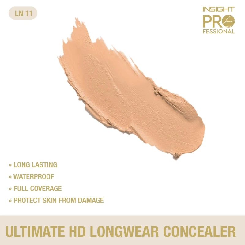 INSIGHT Professional Ultimate HD Longwear Concealer 10 g – Shade LN11| Ultra-Pigmented Creamy Formula, Full Coverage, Waterproof &amp; Sweat-Resistant thumbnail 3