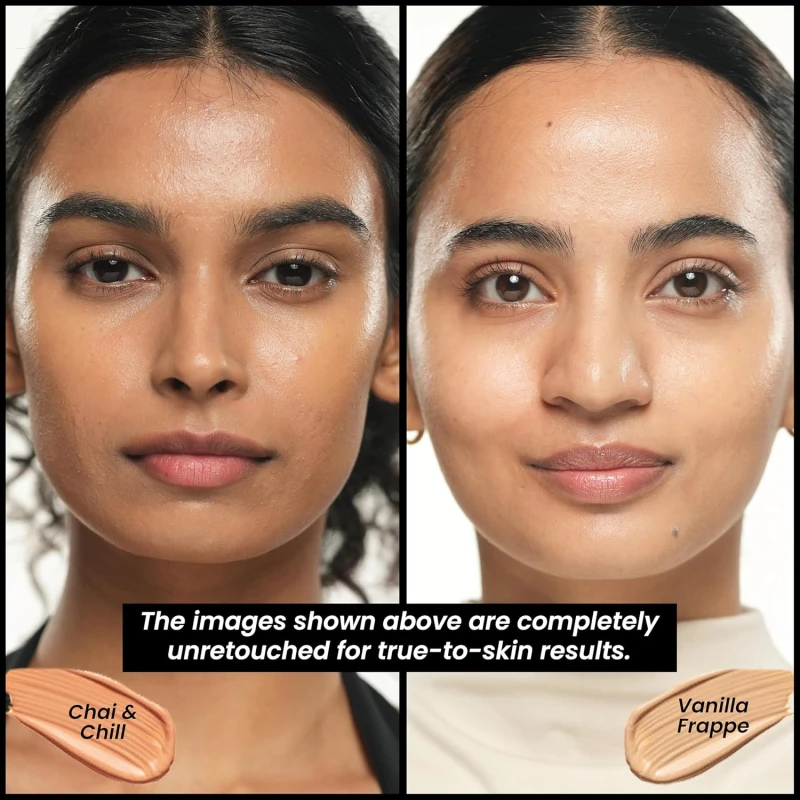 INSIGHT Skin Tint 5-in-1 Serum Foundation (30g) | SPF 20 PA++++ | Lightweight, Hydrating &amp; Brightening with Niacinamide &amp; Rice Water | Primer, Moisturizer &amp; Sunscreen in One | For All Skin Types - Shade: Vanilla Frappe thumbnail 3