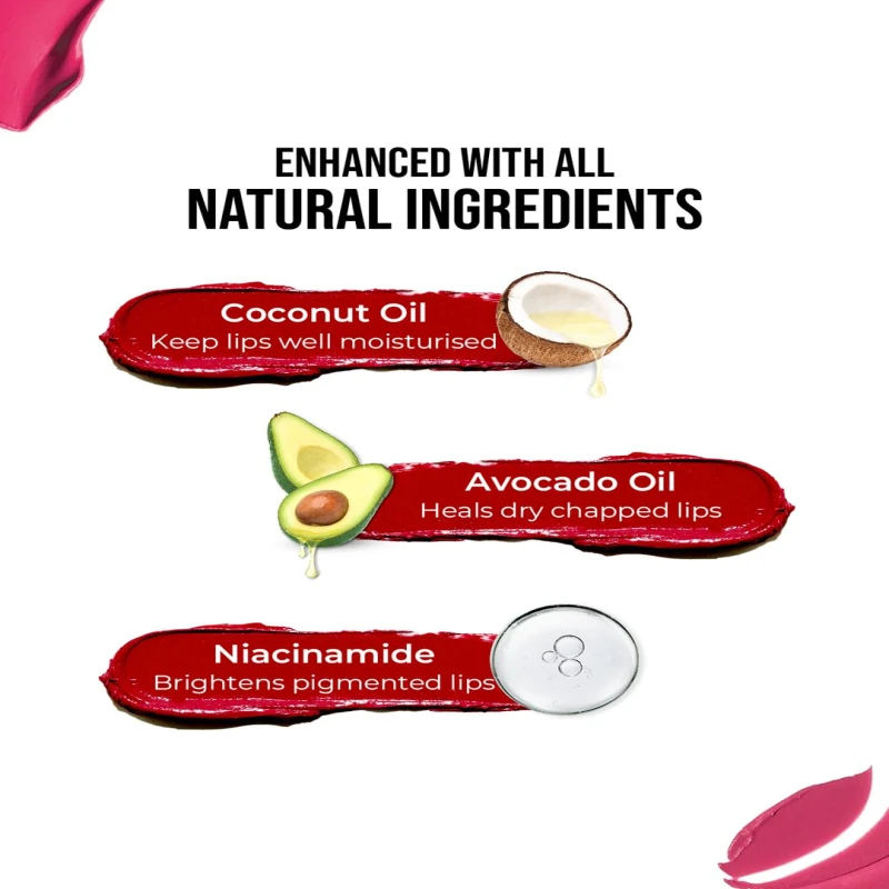 INSIGHT Stay Matte Lipcolor | Butter Texture with Matte Finish | Long Lasting Formula | Transferproof | Comfortable Wear | Infused with Avocado Oil &amp; Niacinamide - (BE YOURSELF) 3g - Thumbnail 4
