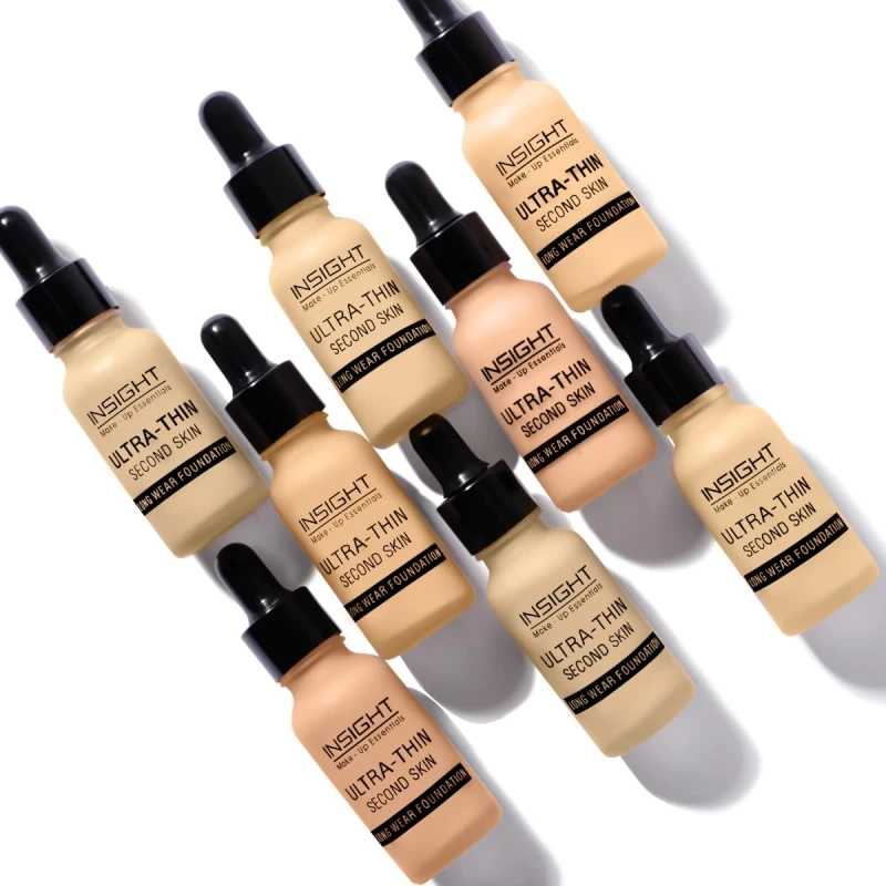 INSIGHT Ultra-Thin Second Skin Foundation 20ml | Long Wear Liquid Matte, Waterproof, Full Coverage, Oil-Free, SPF 15, Lightweight Base – Golden Hone thumbnail 4
