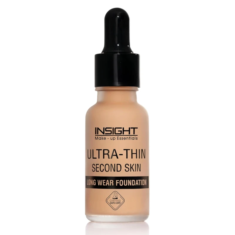 INSIGHT Ultra-Thin Second Skin Foundation 20ml | Long Wear Liquid Matte, Waterproof, Full Coverage, Oil-Free, SPF 15, Lightweight Base – Golden Hone thumbnail 5