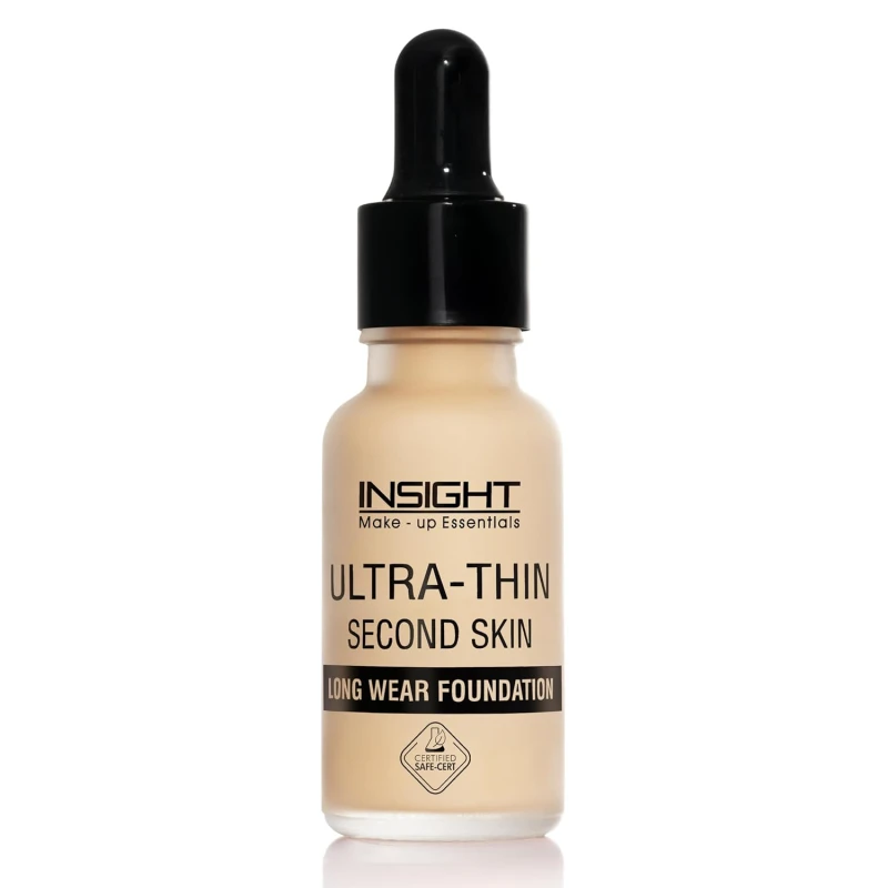 INSIGHT Ultra-Thin Second Skin Foundation 20ml | Long Wear Liquid Matte, Waterproof, Full Coverage, Oil-Free, SPF 15, Lightweight Base – Sun Beige thumbnail 4