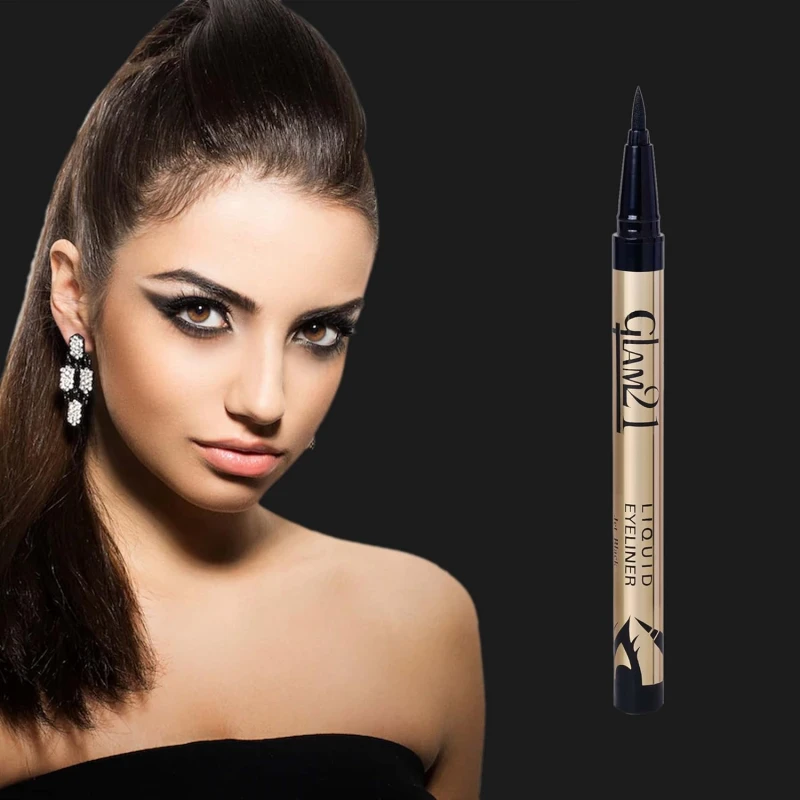Intense jet black color 12-hour stay Water, smear, crack, flake &amp; run-resistant Perfect for creating prominent eye looks Felt Tip for Free-Flowing Glide thumbnail 4