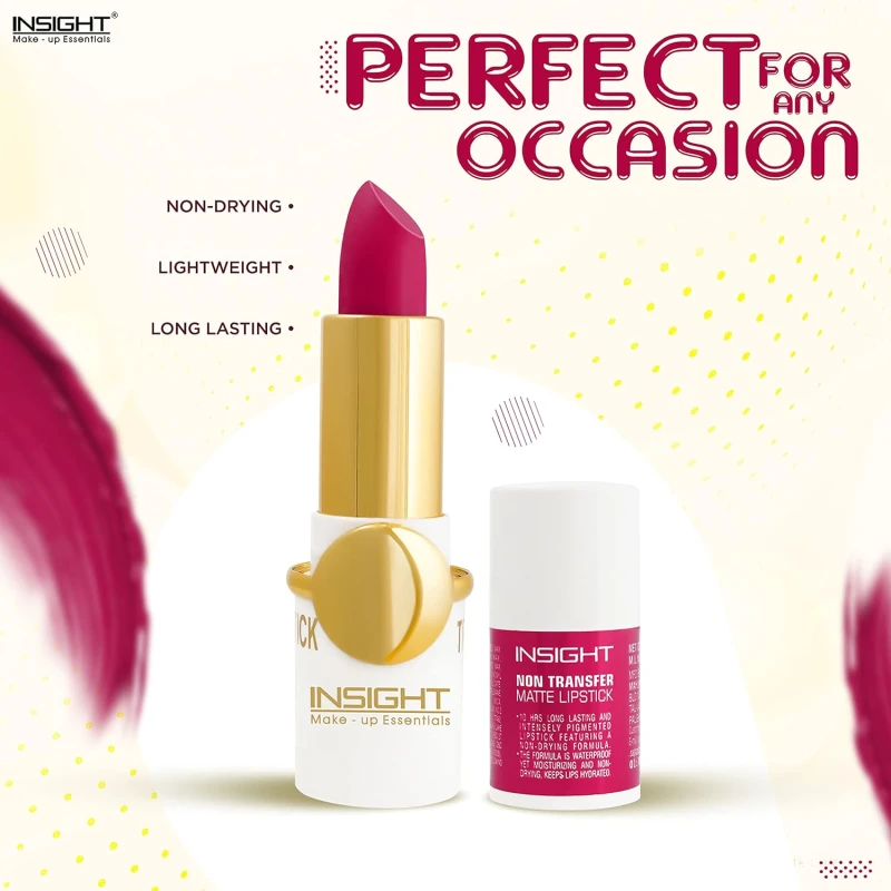 Non Transfer Matte Lipstick | Lightweight Formula | Non Drying | Long Lasting - Haunting,4.2 g thumbnail 4
