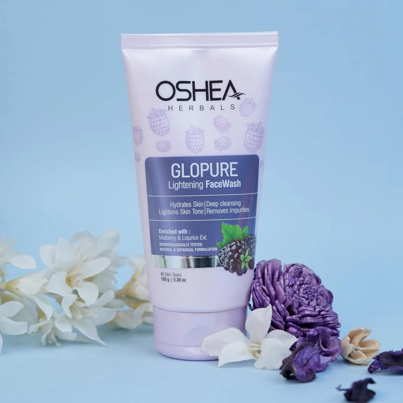 Oshea Herbals Glopure Lightening Face Wash- Hydrates Skin | Deep Cleansing | Lightens Skin | Tone &amp; Removes Impurities 150 Gram (Pack of 2) - Thumbnail 5