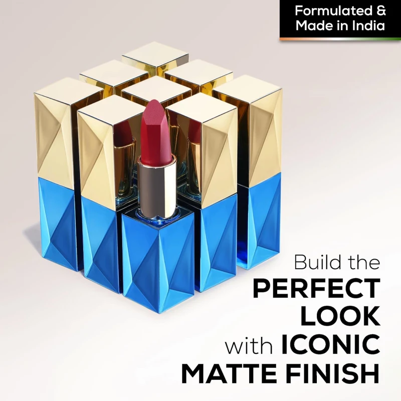 Professional Ultra Smooth Lipstick - Breathtaking | Weightless Formula | Intense Color Payoff | Non-Sticky, Moisturizing | Enriched with Rice Bran Butter &amp; Vitamin E - 3.8g thumbnail 4