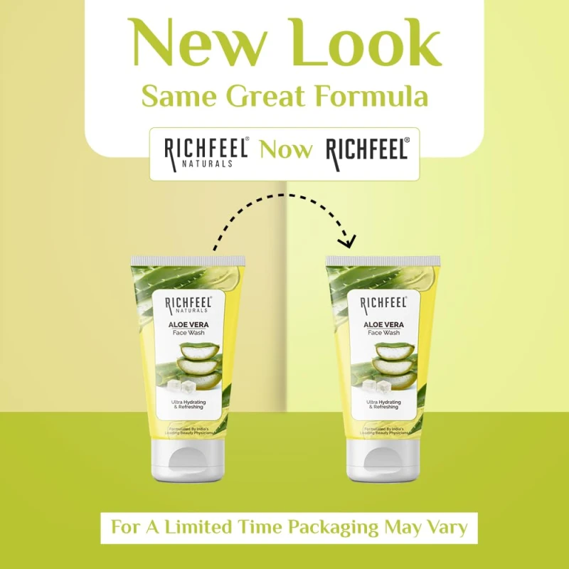 Richfeel Alovera Face Wash 100 Gms thumbnail 3