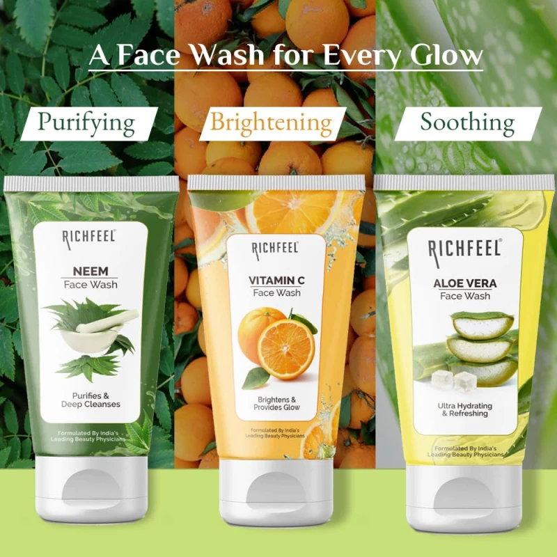 Richfeel Alovera Face Wash 100 Gms thumbnail 9