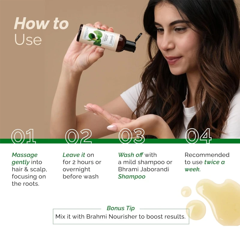 Richfeel Brahmi Jaborandi Nourishing Hair Oil  80 ml thumbnail 8