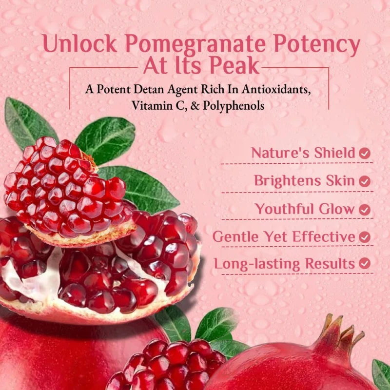 Richfeel Detan Facial Kit | Pomegranate Infused De-tanning Skincare for Brighter Complexion and Reduced Pigmentation | 30 g thumbnail 4
