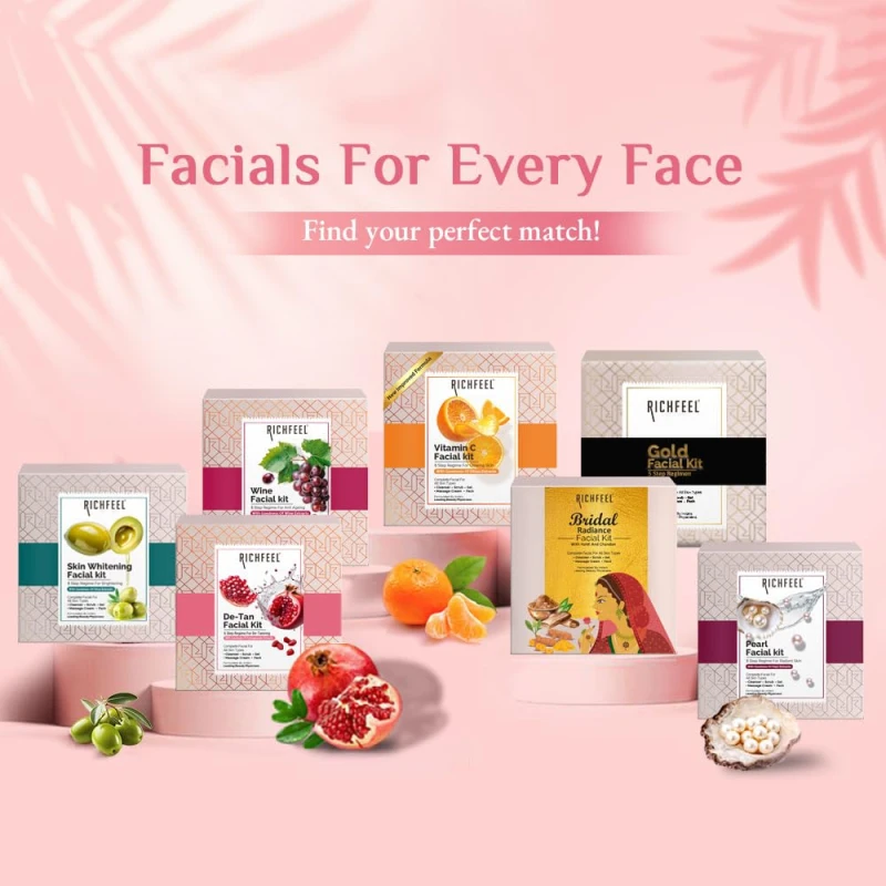 Richfeel Detan Facial Kit | Pomegranate Infused De-tanning Skincare for Brighter Complexion and Reduced Pigmentation | 30 g thumbnail 7