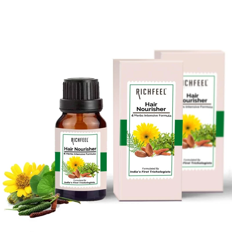 Richfeel Hair Nourisher 10ml - Pack of 2 - Thumbnail 7