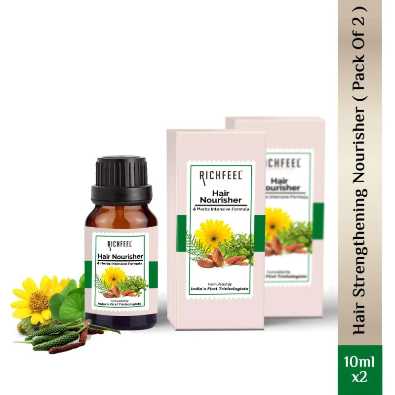 Richfeel Hair Nourisher 10ml - Pack of 2 - Thumbnail 9