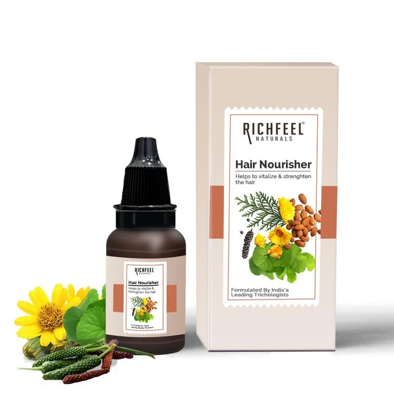 Richfeel Hair Nourisher Oil| For Hair Fall Control | Hair Growth Treatment | Trichologist Developed Formula | High Concentration |10 ml - Thumbnail 2