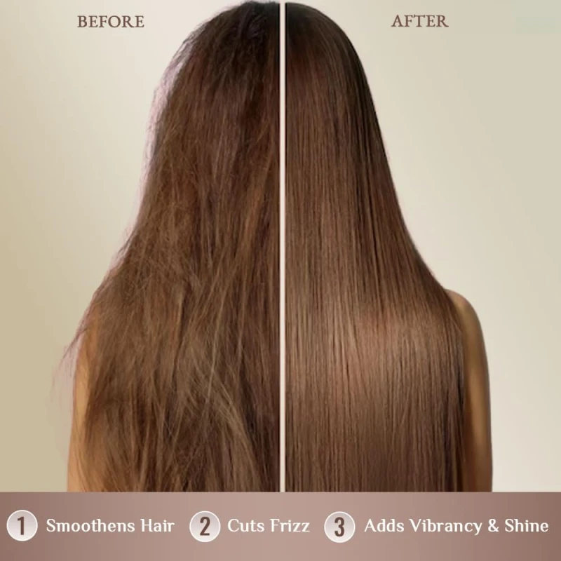 Richfeel Hair Repair Serum for Women &amp; Men|All Hair Types for Frizz-free, Smooth &amp; Glossy Hair |With Argan Oil &amp; Vitamin E | 60 ml - Thumbnail 6