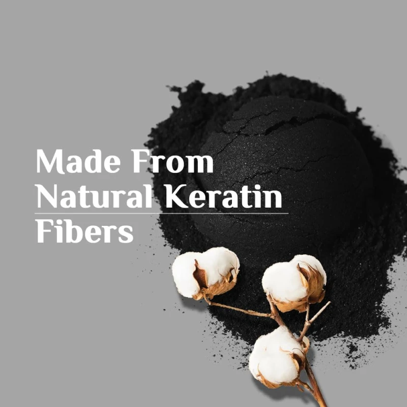 Richfeel Hair Thickening Fibers (Black 28gm) | Hair Fiber For Thin &amp; Fine Hair | Hair Building Fiber Black For Men &amp; Women (Pack of 1) - Thumbnail 10