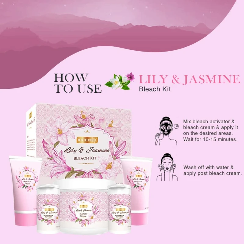 Richfeel Lily And Jasmine Bleach Kit-320gm thumbnail 4