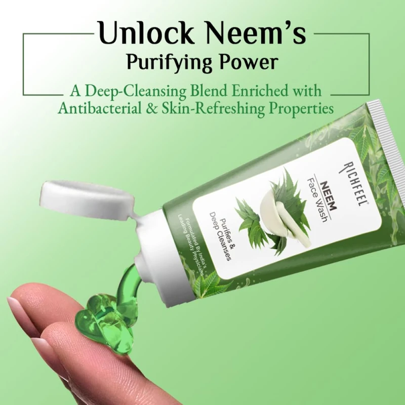 Richfeel Neem Face Wash 100g thumbnail 4