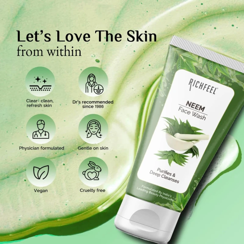 Richfeel Neem Face Wash 100g thumbnail 5
