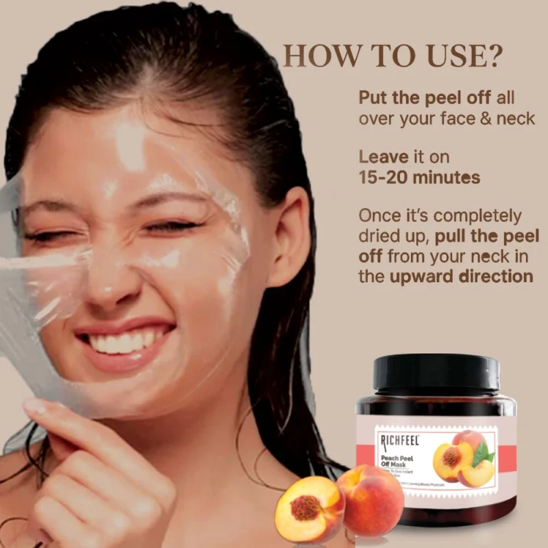 Richfeel Peach Peel Off Mask 500g thumbnail 4