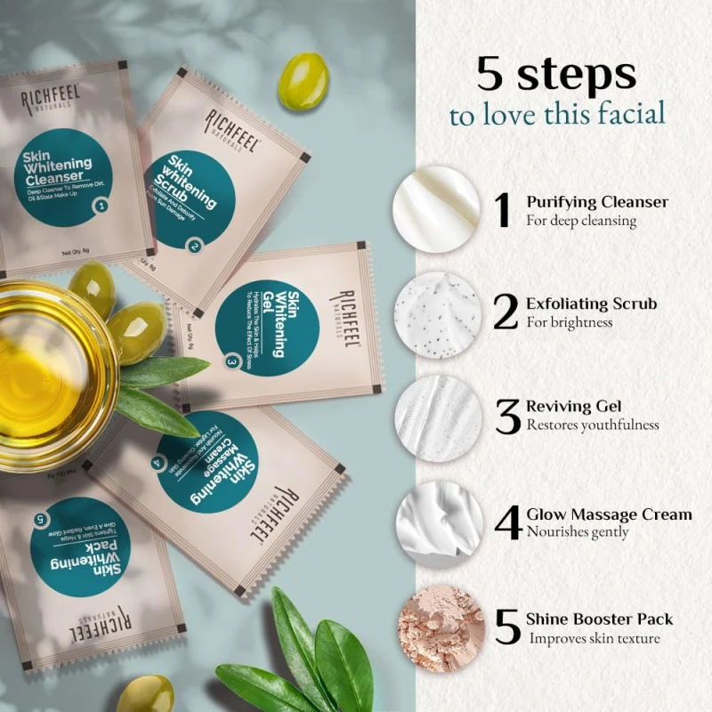 Richfeel Skin Whitening Facial Kit 30g - Thumbnail 5