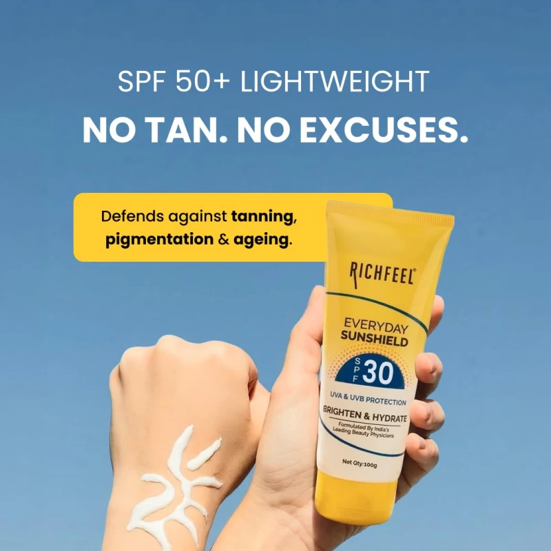 Richfeel Sunshield (With SPF 30) 100 Gms thumbnail 4