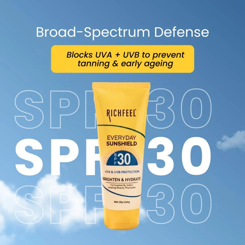 Richfeel Sunshield (With SPF 30) 100 Gms thumbnail 5