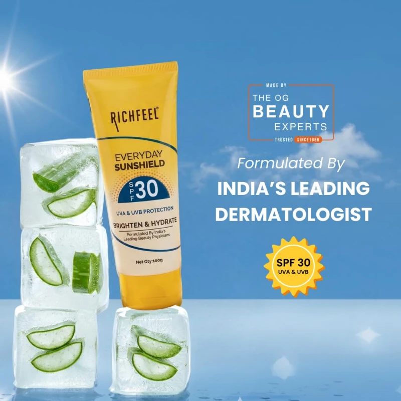 Richfeel Sunshield (With SPF 30) 100 Gms thumbnail 7