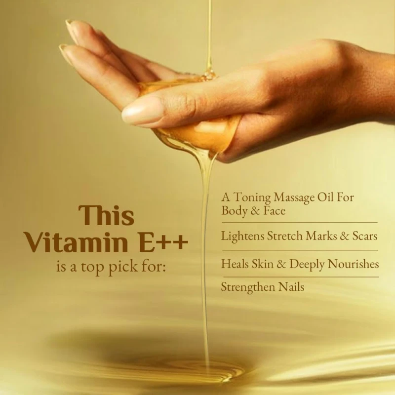 Richfeel Vitamin E Oil | Blend of Almond, Wheatgerm, Walnut &amp; Carrot Oils | Physician Formulated | Antioxidant | Fight Dullness, Damage &amp; Ageing of Skin | Anti-Stretch Marks and Scars | 80 ML thumbnail 6
