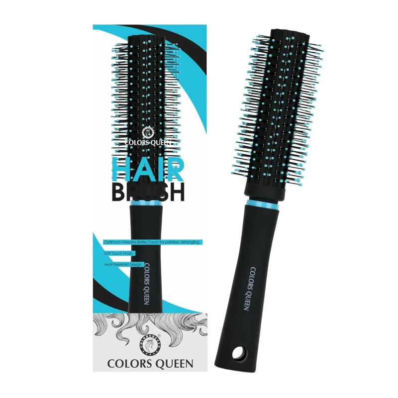 Round Hair Brush with Strong &amp; Flexible Bristles Having Anti-static ball Tips | Blow Dryer Hair Brush for Quick Curls, Waves | Hair Brush for Men &amp; Women - Thumbnail 2
