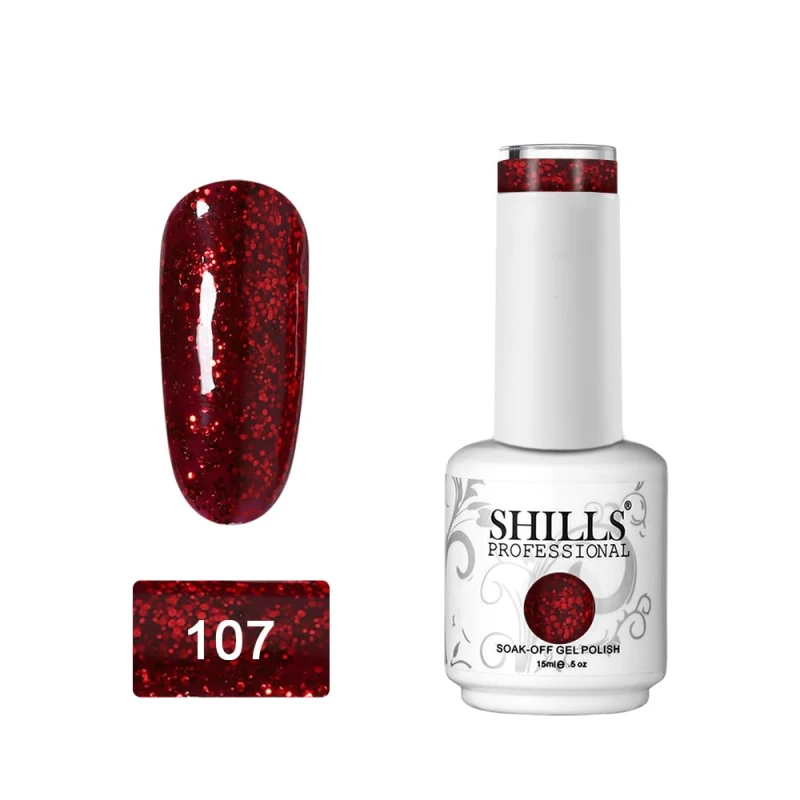 SHILLS PROFESSIONAL UV/LED Soak Off Gel Finish Polish Color Shade 107,15 Milliliters thumbnail 3