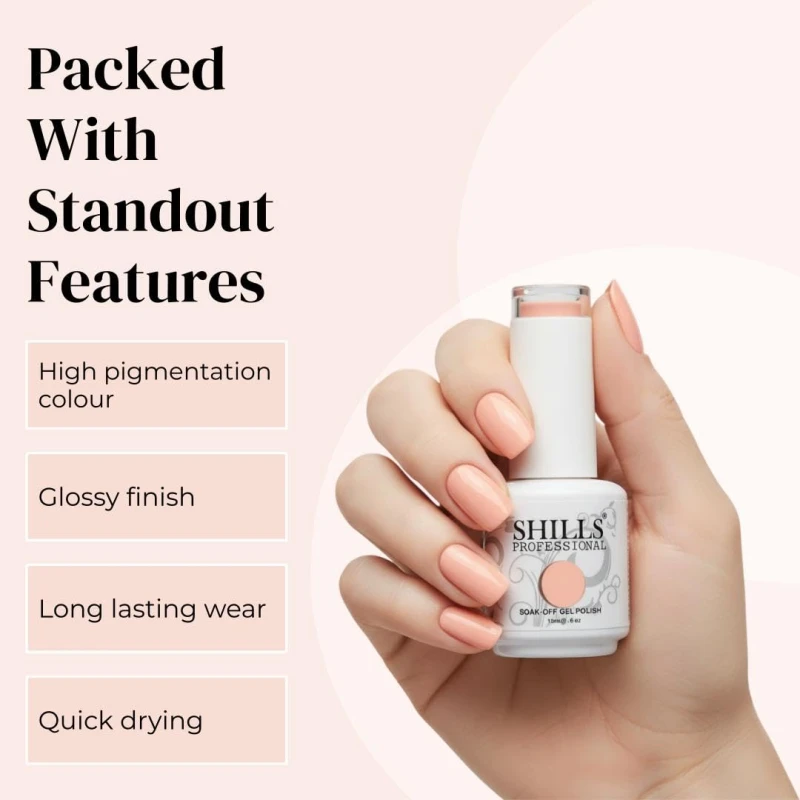 SHILLS PROFESSIONAL UV/LED Soak Off Gel Polish Color shade 06. thumbnail 4