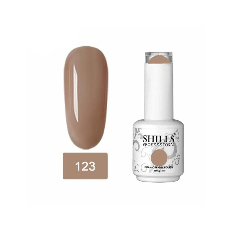 SHILLS PROFESSIONAL UV/LED Soak Off Gel Polish (Gel nail polish) Nail art nail polish Color Shade 123. thumbnail 2