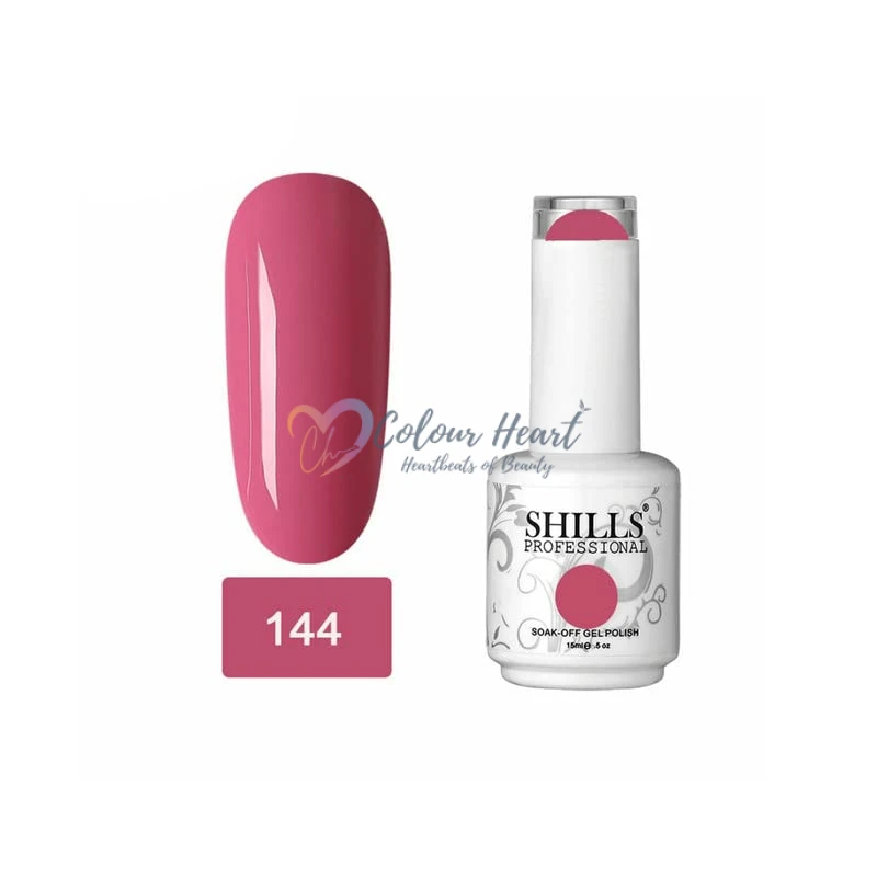 SHILLS PROFESSIONAL UV/LED Soak Off Gel Polish (Gel Nail Polish) Nail Art Nail Polish Color Shade 144, Glossy Finish, 15ml thumbnail 3